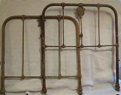 Antique Civil War Medical Confederate Iron Hospital Bed Frame