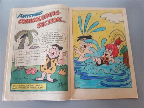 The Flintstones And Pebbles Summer Vacation Charlton Comic 1971 The