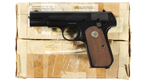 Us Colt 1903 General Officer Pistol With Box And Attribution Rock