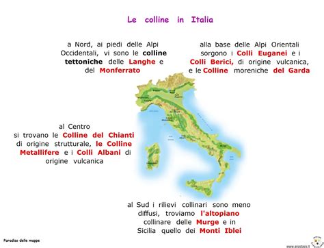 Paradiso Delle Mappe Le Colline In Italia