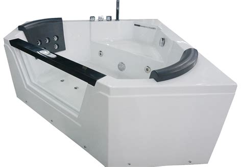 Eago Am156etl 5 Ft Clear Corner Acrylic Whirlpool Bathtub For Two Luxury Freestanding Tubs