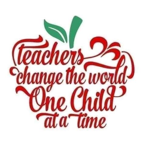 Teachers Change The World One Child At A Time Etsy