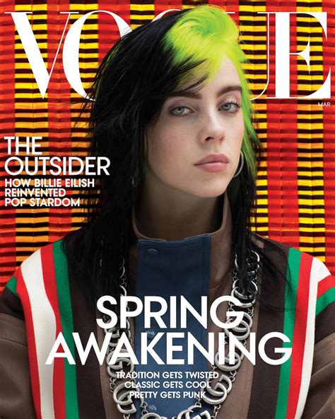 Us Vogue Magazine March 2020 Billie Eilish Cover Yourcelebritymagazines