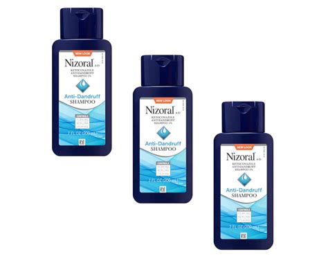 3 Pack Nizoral A D Anti Dandruff Ketoconazole 1 Shampoo 7 Oz 200 Ml