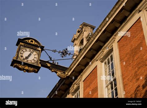 Clock At Chelsea Old Town Hall In Londonenglanduk Stock Photo Alamy