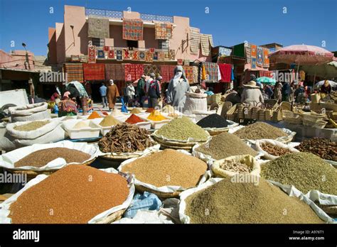 Spice Market Souks Marrakech Morocco Stock Photo Alamy