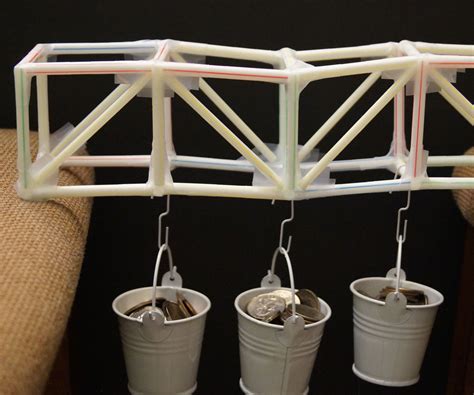 Truss Bridge 2 Straws And Tape A Challenge Project Science Straw