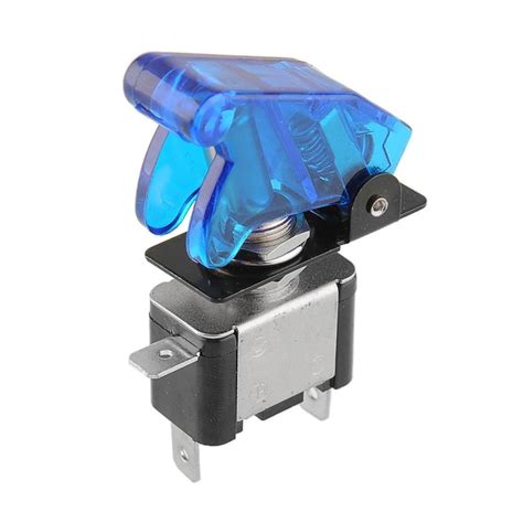 Toggle Switch Maintained 12v20a Blue Led With Cover — Ameridroid