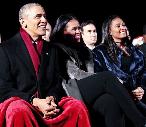 Barack Michelle Obama At Daughter Sashas High School Graduation