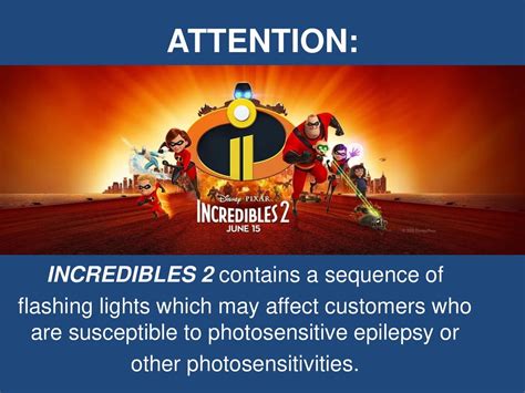 Marcus Theatres Posts Incredibles 2 Seizure Warning Across Illinois Il Patch