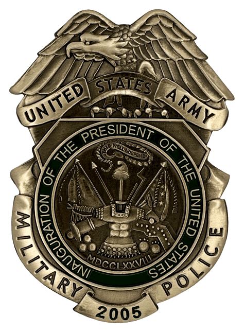 United States Army Military Police Badge 2005 Presidential