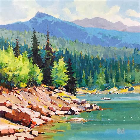 Mountain Overflow By Randy Hayashi Acrylic On Canvas Koyman