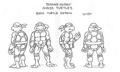Teenage Mutant Ninja Turtles Model Sheets And Production Art Both