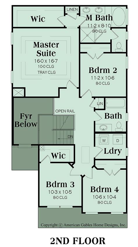 Narrow Lot Plan 2095 Square Feet 4 Bedrooms 2 Bathrooms Lyndhurst