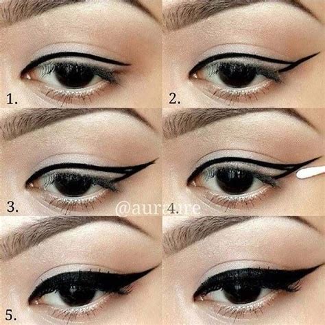 Winged Eyeliner Tutorials Useful How To Draw Perfect Eyeliners Easy Step By Step Tutorials