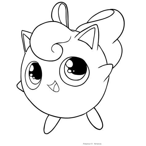 Jigglypuff From Pokemon Coloring Page Coloring Home Pokemon