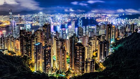 Buy premium plan get 2 free gifts. Hong Kong Night View From Victoria Peak HD Wallpaper - backiee
