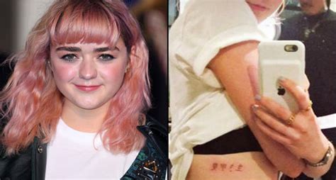 Maisie Williams Has A New Tattoo And The Hidden Meaning Is So Wholesome