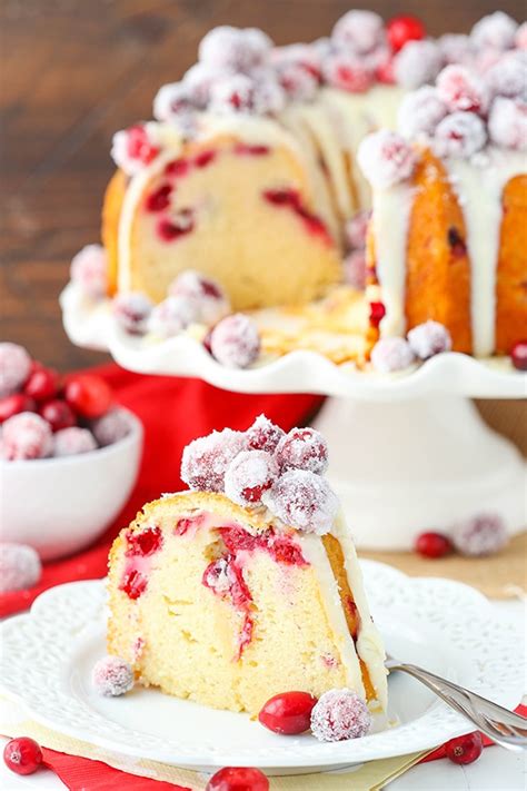 These bundt cake recipes are easy and delicious ways to eat dessert. Sparkling Cranberry White Chocolate Bundt Cake - Life Love ...