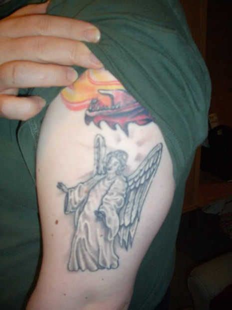 Amazing Black Angel Tattoo On Arm Tattoomagz › Tattoo Designs Ink