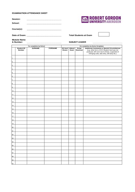 Daily Attendance Sheet Pdf Download Latest Book Update The Books