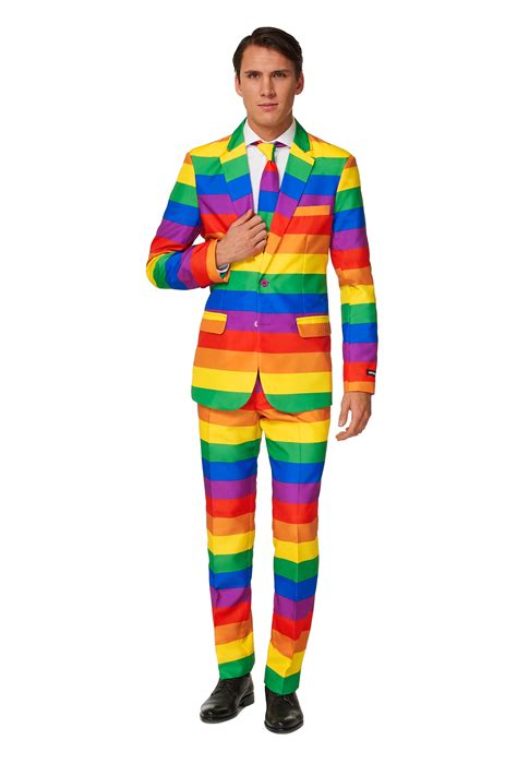 suitmeister men s happy rainbow pride suit