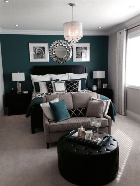 Decorating With Color Schemes Teal Black And Silver Living Room