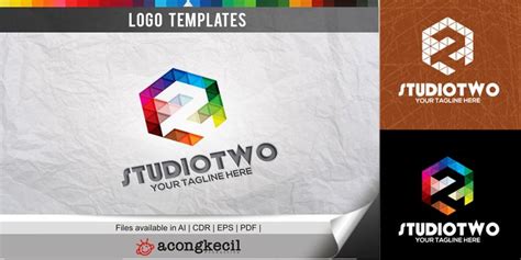 Studio Two Logo Template By Acongraphic Codester