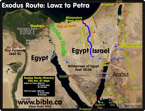 The Exodus Route 22 Stops Between Mount Sinai To Kadesh Barnea