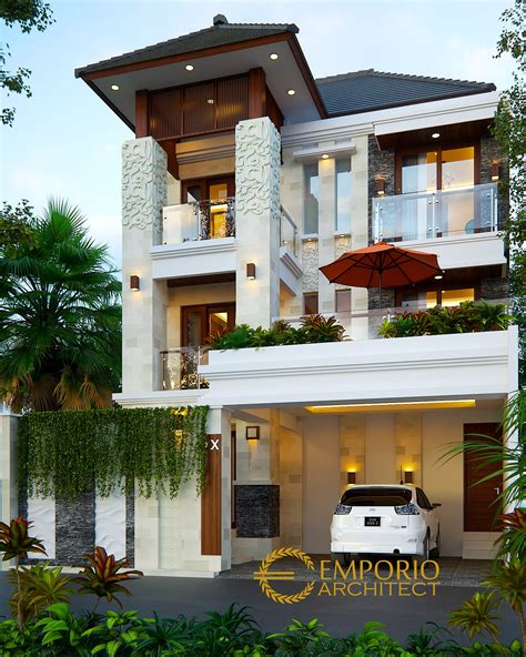 Dilihat dari luar, desain rumah bapak rendy di makassar ini menggunakan material aspal dan topian beton pada atapnya. 10 Desain Rumah 2 Dan 3 Lantai Terbaik Style Villa Bali ...