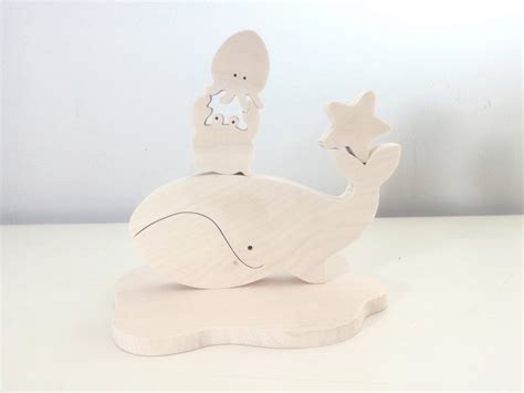 Wooden Toys Sea Animals Natural Organic Wooden Toys Etsy