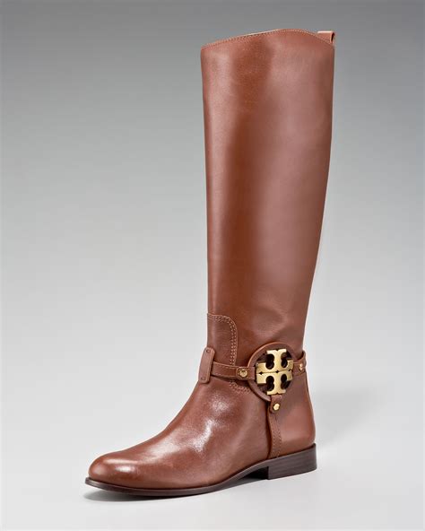 Lyst Tory Burch Aaden Riding Boot In Brown