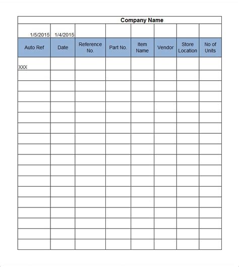 Inventory Management Template 8 Free Excel Pdf Documents Download
