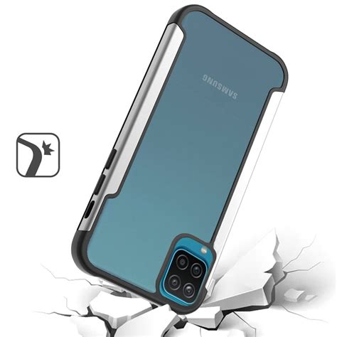 Case For Samsung Galaxy A12 5g Hybrid Aluminum Alloy Metal Clear