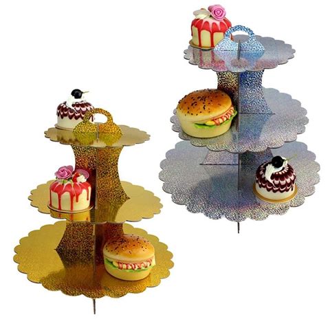 Cup Cake Stand 3 Tier Cupcake Stand Paperboard Solid Cake Stands Diy