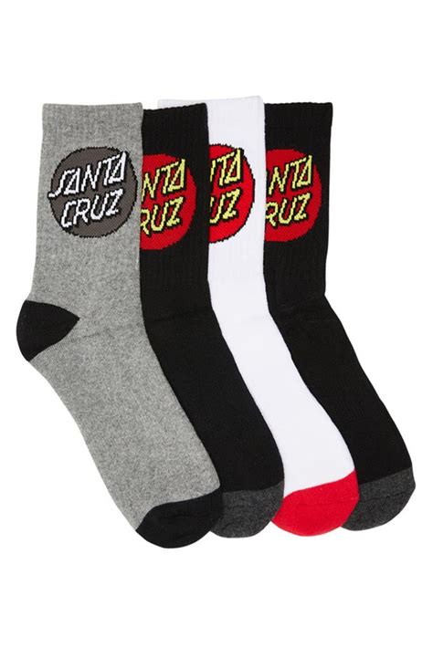 Santa Cruz Classic Dot Socks Multi Harry And Her