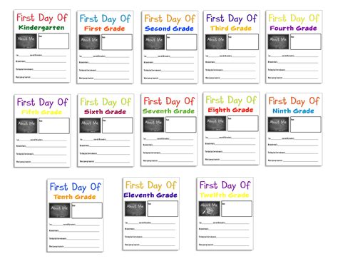 First Day Printables