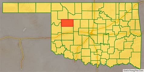 Map Of Dewey County Oklahoma