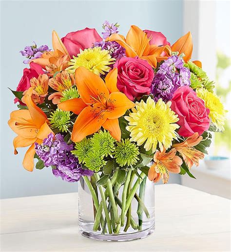 Floral Embrace™ Vibrant Flower Bouquet 1800flowers