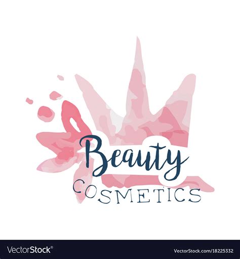 Beauty Cosmetics Logo Label For Beauty Studio Vector Image