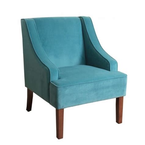 Homepop Velvet Swoop Arm Accent Chair 25 X 3325 In Harris Teeter