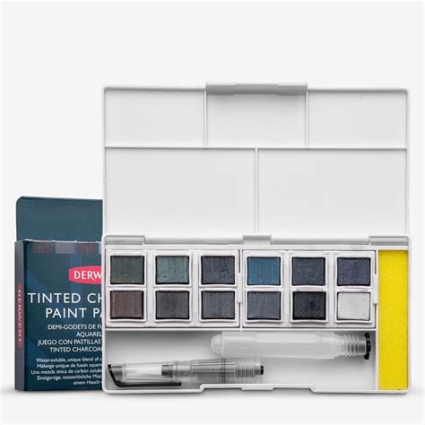 Derwent Inktense Paint Pan Tinted Charcoal Set Of Other Sets