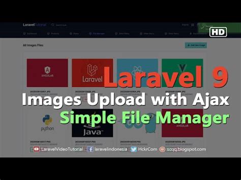Laravel Tutorial Ajax Crud Image Upload Example Simple File Manager