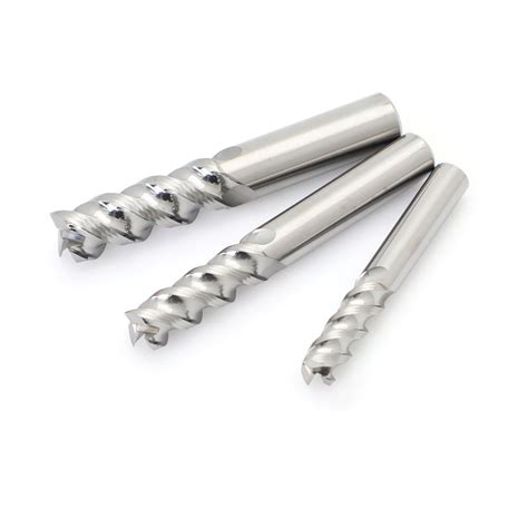 3 Flutes Cnc Spiral Router Bits For Aluminum Cut Non Ferrous Metal