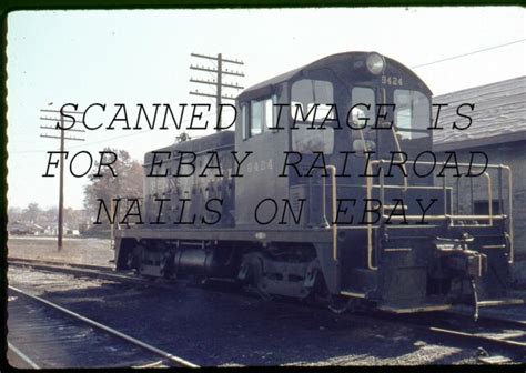 Nov 1964 Prr Emd 9424 Xenia Ohio Original Agfachrome Slide Ebay