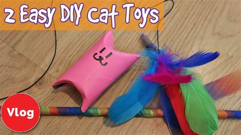 This is one of the coolest toys because it it is that easy! 2 Easy DIY Cat Toys! How To Make Simple Cat Toys on a ...