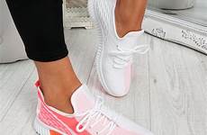 mesh sneakers women shoes womens trainers knit lace ladies sport party