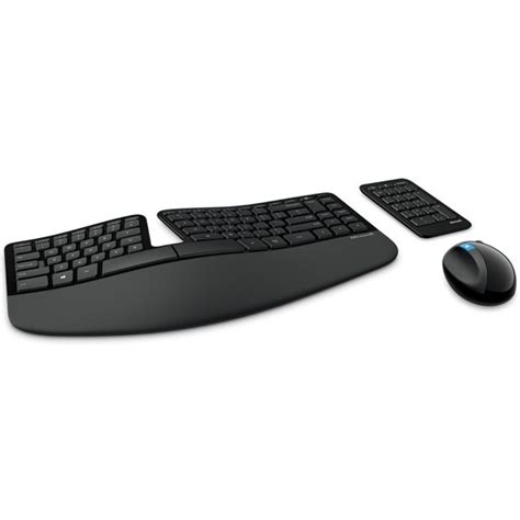 Microsoft Sculpt Ergonomic Wireless Keyboard Mouse Black Xcite