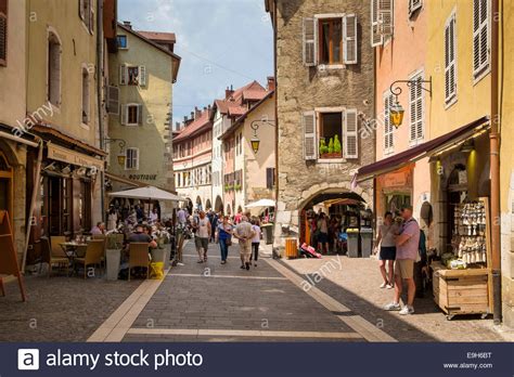 Annecy Haute Savoie France Europe Street In The Old
