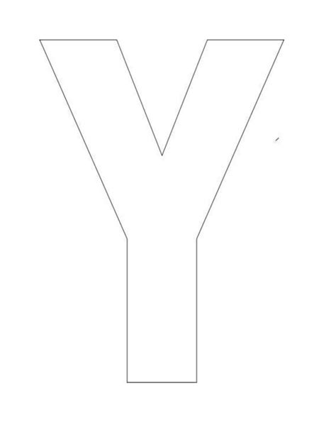 The Letter Y Is Shown In Black And White